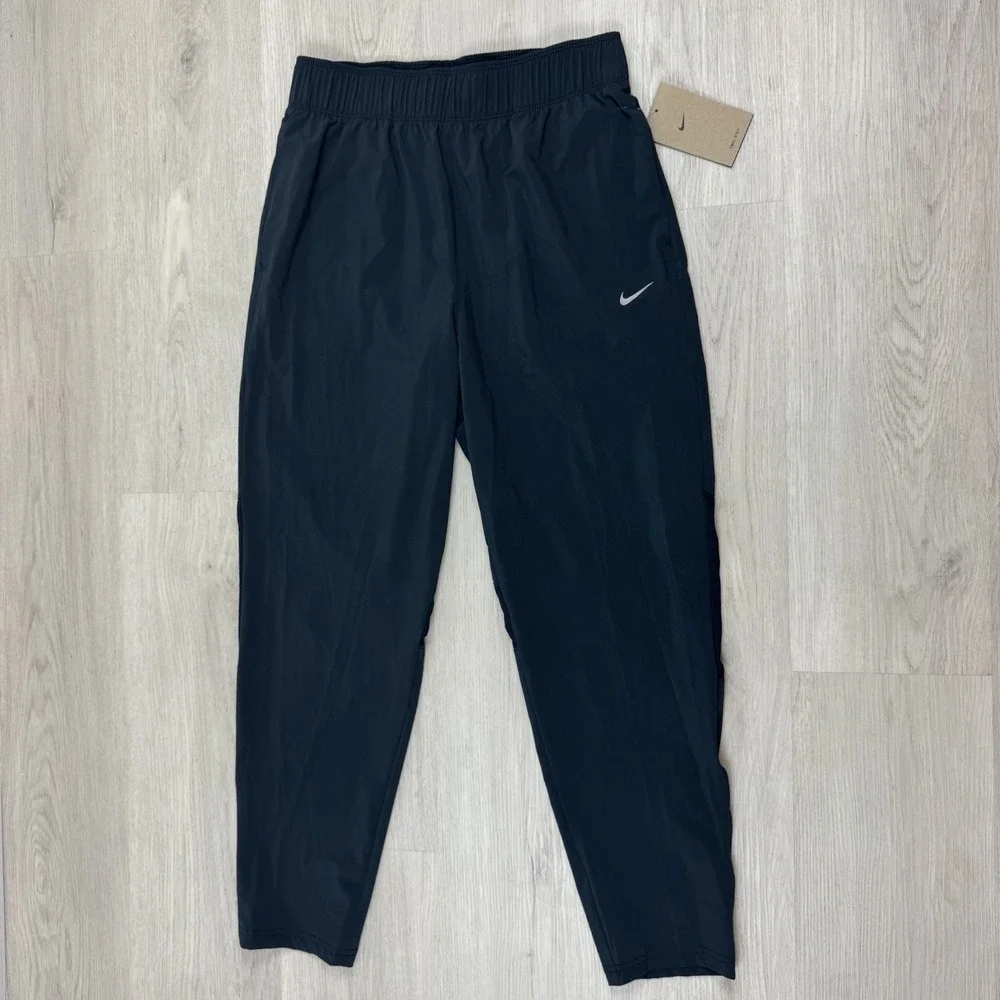 Nike Dri-FIT Fast Mid Rise 7/8 Running Pants Womens Small Black FB7029 010
